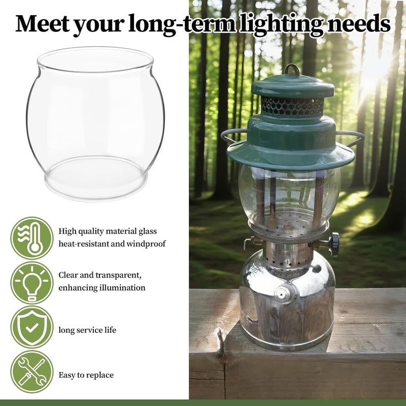 LVACODV 10-Pack Lantern Mantles & Glass Globe Replacement, Compatible with Coleman Lantern Parts & Ozark Trail Lanterns, Fits R690B051 & Other Fuel Lantern Models 200A/B,242/A/B/C - Image 5